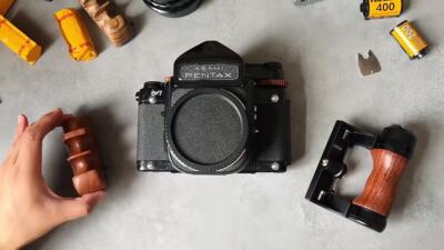 Wood Camera Hand Grip For Pentax 67 6X7 6*7 Right hand Handle