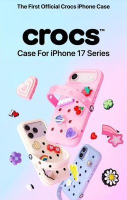 Pre-order i Phone 17 Air Crocs Case 4 colors Black / Bone / Pink