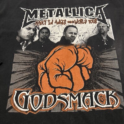 LLICA St Anger ツアーTシャツ Godsmack XL METALLICA St Anger ツアー
