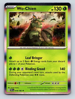 WoChien HP 130 Leaf Bringer Binding Greed Green Pokémon Card | eBay