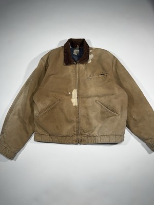 Vintage 70's Carhartt Wool Lined 6BLJ Detroit Jacket Men's Size 44
