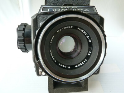 Zenza Bronica S2 Film Camera w Nikkor P 75mm F2.8 lens.AS IS