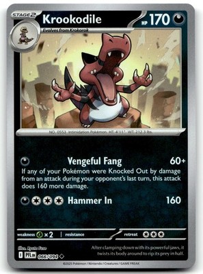 Krookodile 066/094 ME02: Phantasmal Flames Uncommon Reverse Holo