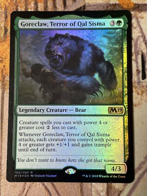 MTG Goreclaw, Terror of Qal Sisma Core Set 2019 186/280 Foil