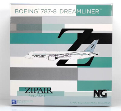NG Models ZIPAIR Tokyo for Boeing B787-8 DREAMLINER JA824J 1:400