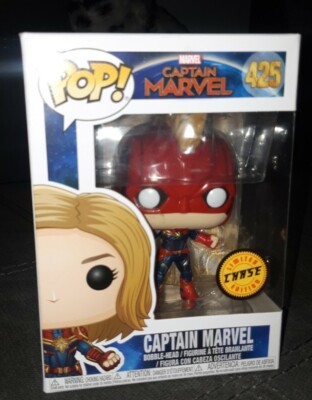 Funko Pop Captain Marvel #425 Limited Chase Edition Vinyl Figure