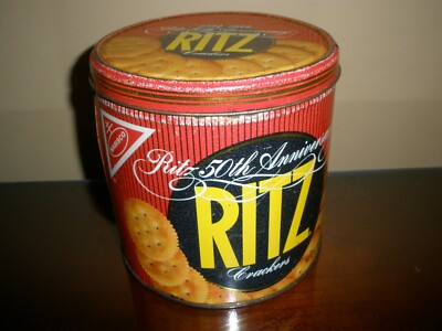 Vintage Ritz Crackers 50th Anniversary Crackers Tin 12 Oz | eBay