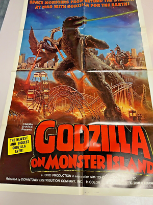 Godzilla on Monster Island Original Movie Poster, 27 x 41, 1976 | eBay