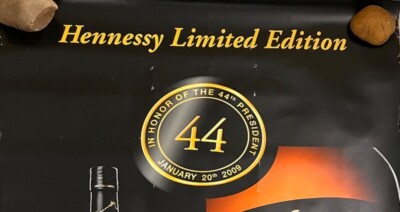 VTG Original Obama 44 Hennessy Promo Poster 36