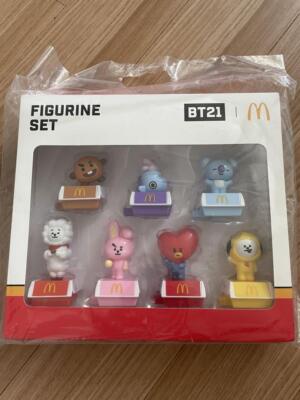 BTS BT21 Mcdonalds Figurine Set Collectors Figure Korea Limited