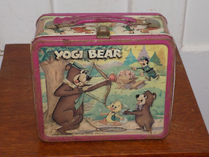 ヴィンテージ 1961年 ヨギベアと仲間たちのメタルランチボックス Yogi