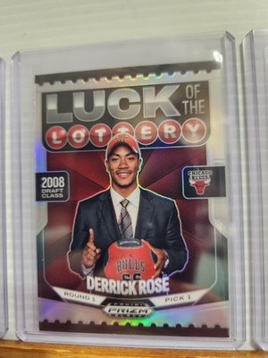 Derrick Rose 2024-25 Panini Prizm Black Luck Of The Lottery card