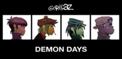 GORILLAZ DEMON DAYS 12X24 POSTER 90'S MUSIC BAND ART BRITAIN