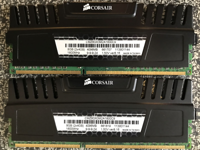 Corsair Vengeance DDR3 8GB (2x4GB) 1600MHz (CMZ8GX3M2A1600C9) | eBay