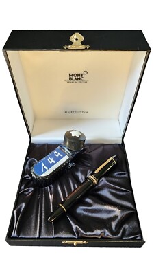 Montblanc Meisterstück 149 Fountain Pen & Ink Bottle Set - 18kt