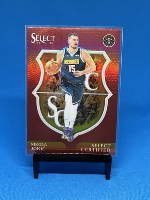 2024-25 Panini Select Certified Nikola Jokic Red Prizm Denver