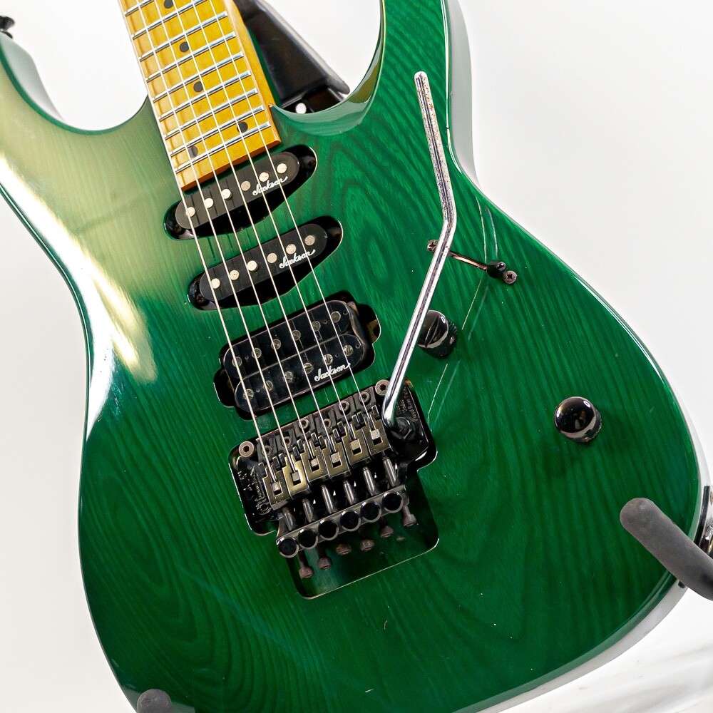 1992 Charvel CDS 070 Trans. Green w/ Jackson HSS Pickups, Double