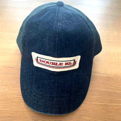 RRL RALPH LAUREN Indigo Denim Trucker Cap Double RL mesh hat mens
