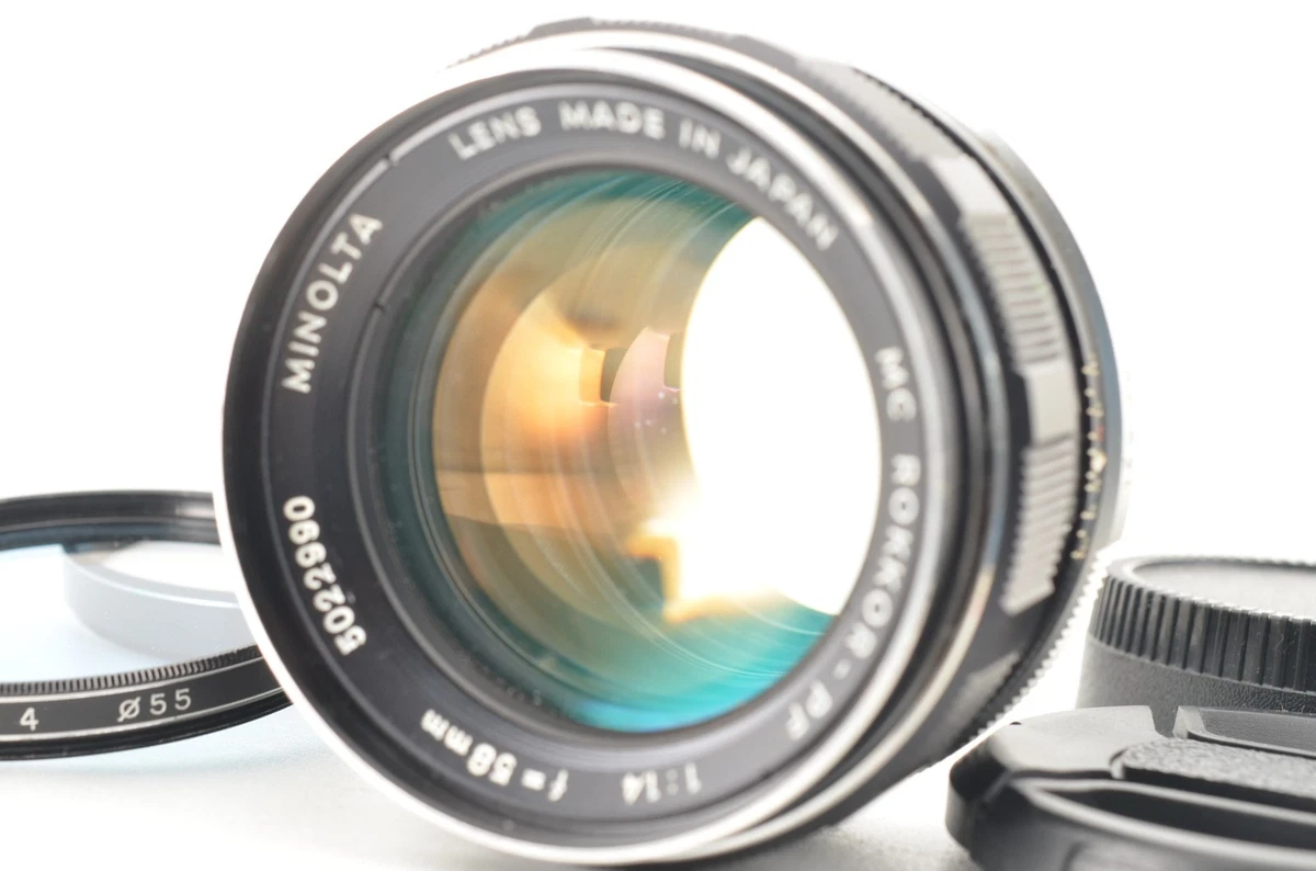Minolta Rokkor PF 58mm Focal f/1.4 Camera Lenses for sale | eBay