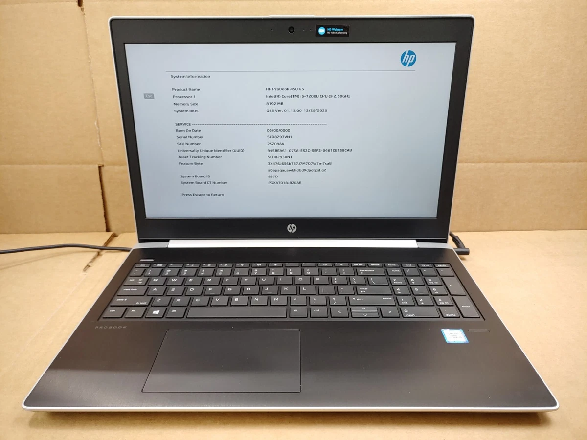 HP ProBook Intel Core i5 8th Gen. 8 GB RAM PC Laptops & Netbooks