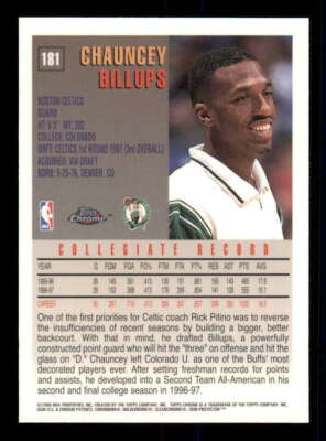 NBA 97-98topps chrome c.billups rc リフ!!! NBA 97-98topps chrome c