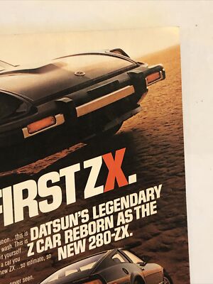 1979 Datsun 280-ZX VTG 1970s PRINT AD The First ZX - Legendary Z