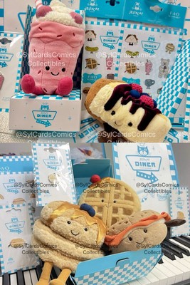 Ship Now! 100% Authentic Jellycat Cheesecake, Milkshake, Pancakes