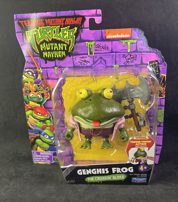 Teenage Mutant Ninja Turtles Mutant Mayhem Genghis Frog Figure NEW