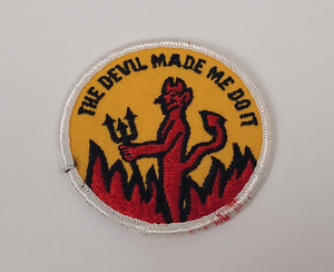 ビンテージ 60s デビル 悪魔 Devil ワッペン ノースノーネーム レトロ