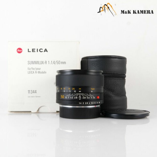 Rare Leica 80mm F1.4 Summilux-R 11880 W/ Box And Leather Case Near