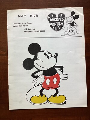 MICKEY'S MONTHLY - May 1978 - UNAUTHORIZED MICKEY MOUSE FANZINE