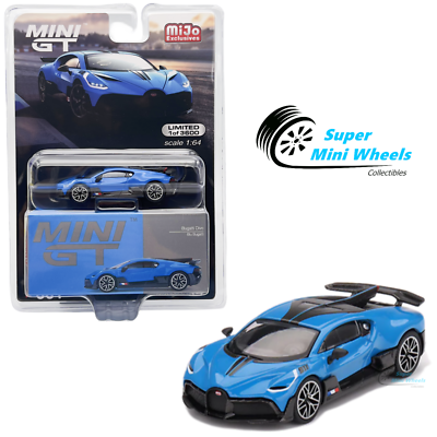 Mini GT 1:64 Bugatti Divo – Blue Bugatti #601 | eBay