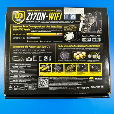 GA-Z170N-WIFI、Intel i7-6700K、8GBメモリ セット GA-Z170N-WIFI