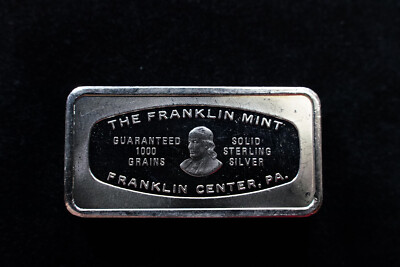 1971 BANK of AMERICA California Franklin Mint 2oz Silver 925 Bar