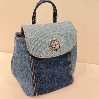 Marc Jacobs Turnlock Medium Backpack 4P5HBP006H02 DENIM $350 | eBay