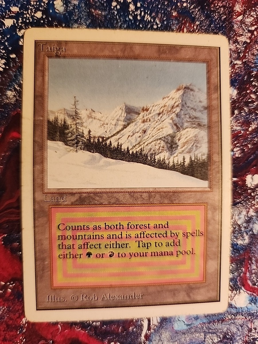 MTG Taiga デュアルランド Taiga - Revised Edition - Magic: The