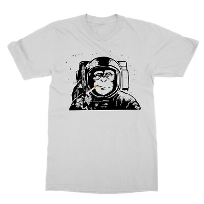 Astronaut Monkey in Space Smoking A Cigarette Unisex Tee Tshirt | eBay