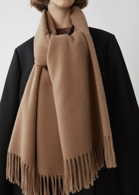 Acne Studios Canada Oversized Scarf (caramel brown) | eBay
