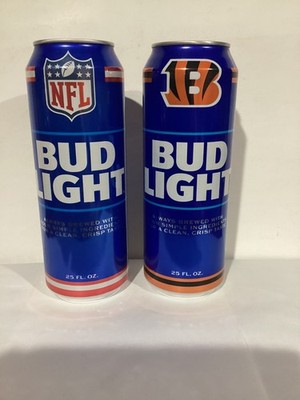 2025 BUD LIGHT NFL & CINCINNATI BENGALS 25 OZ BEER CAN *EMPTY CANS