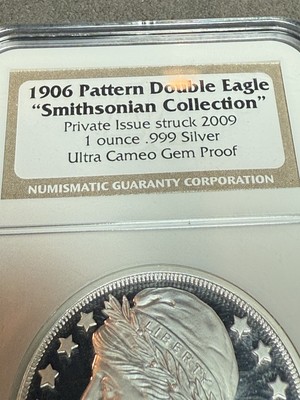 1906 Pattern Double Eagle Smithsonian Collection Ultra Cameo Gem