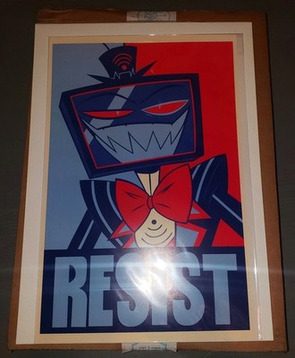 Official Hazbin Hotel VOX The Vees RESIST Poster 11 x 17 (LIMITED