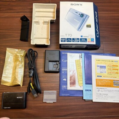 Sony Cyber-shot DSC-T20 8.1MP Digital Camera - Silver for sale