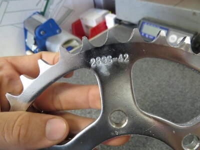 NOS 42T Rear Steel Sprocket Fits: Kawasaki 1984-1986 ZX550 289S-42