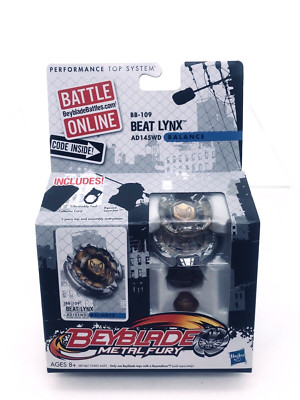 Hasbro Beyblade Metal Fury BB-109 Beat Lynx AD145WD Balance MISB