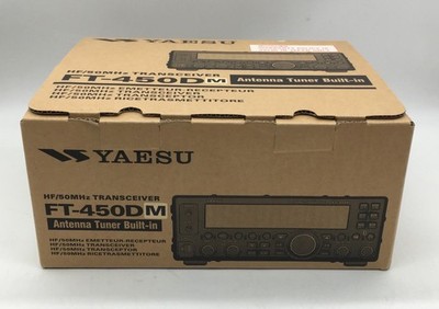 Tested】Yaesu FT-450DM HF/50MHz Transceiver 50W with Mic Cable