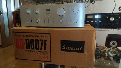 SANSUI AU-D607F Integrated Amplifier Silver Includes Manual