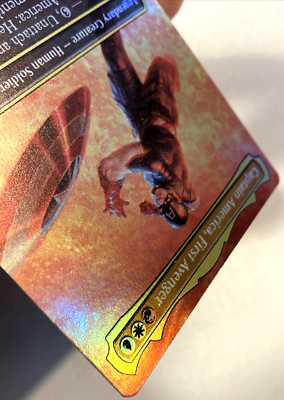 MTG Captain America, First Avenger RAINBOW FOIL Secret Lair x