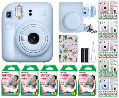 Fujifilm Instax Mini 12 Instant Camera + 50 Film Sheets Classy Kit