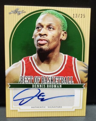 2012 Leaf Best of Basketball Dennis Rodman Signed Card Autograph