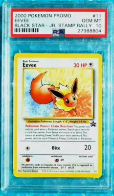 2000 Pokemon Japanese Promo EEVEE JR Stamp Rally Black Star #11